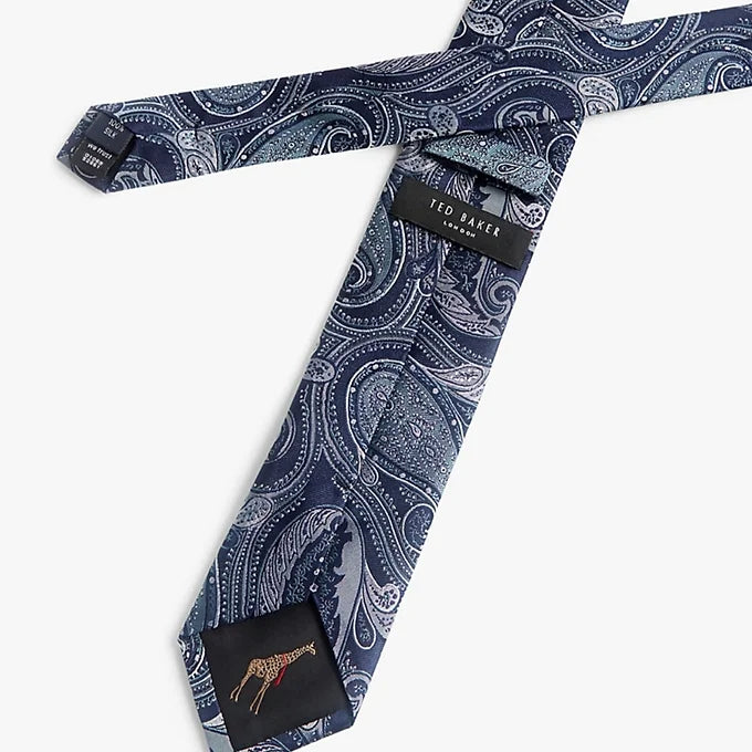 Ted Baker Drawn Paisley Silk Tie