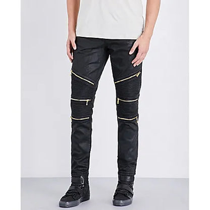 Embellish Bundy Biker Denim Jeans