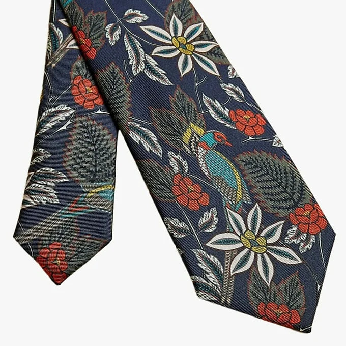 Ted Baker Pidgion Floral Slim Print Silk Tie