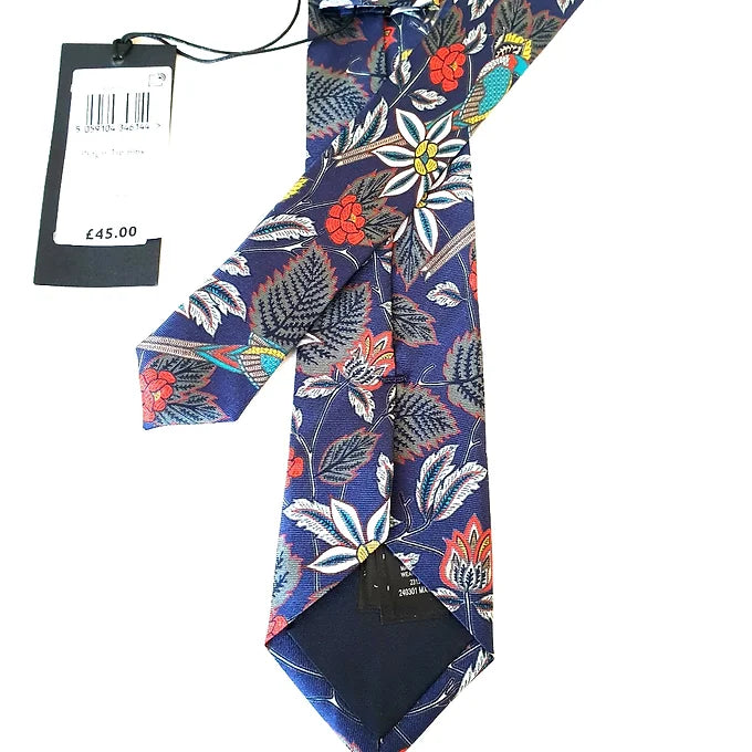 Ted Baker Pidgion Floral Slim Print Silk Tie