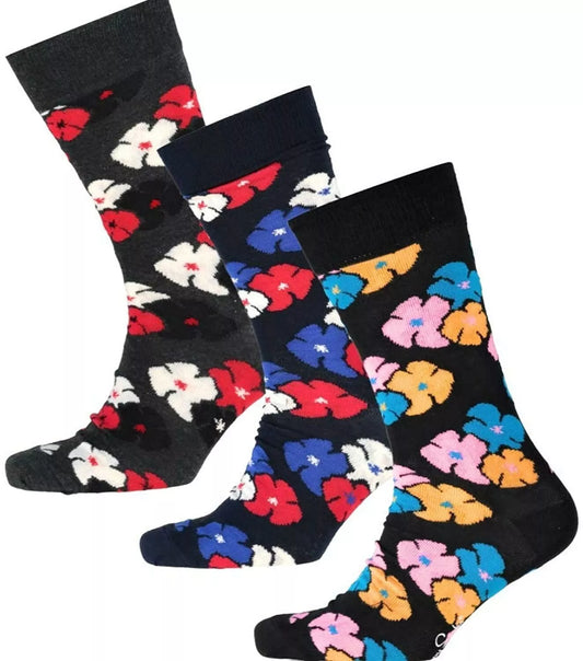 Happy Socks Three Pack "Kimono" Floral Socks