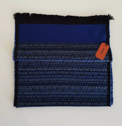 Missoni Blue Wool Scarf